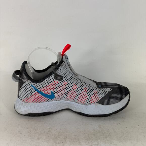Nike PG 4 Plaid Sneakers Men's 8.5 Gray Lace-Up Low Top Running Shoes CD5079-002 - Picture 3 of 10